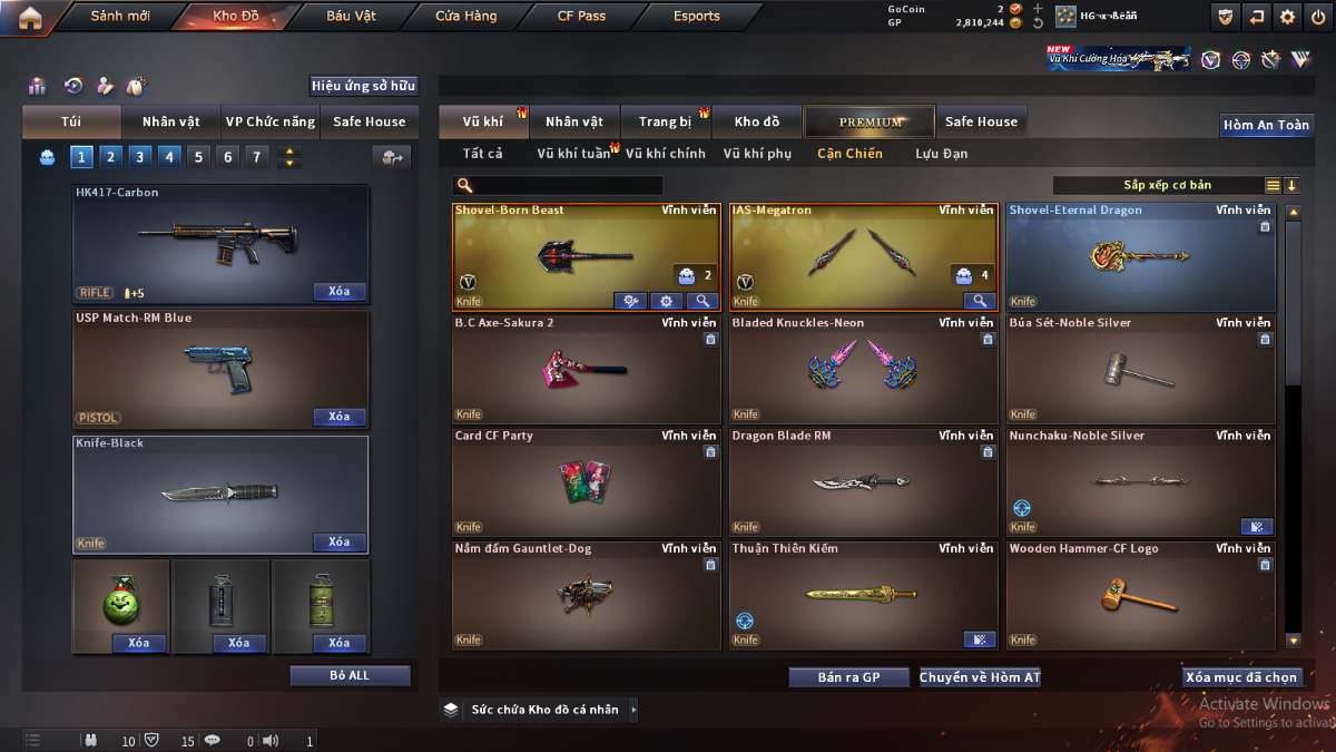 shop acc cf uy tin gia re